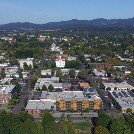 Aerial photo of Corvallis